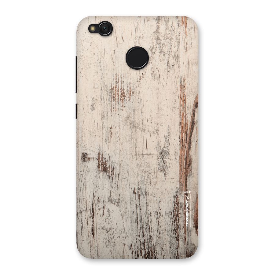 Rugged Wooden Texture Back Case for Redmi 4