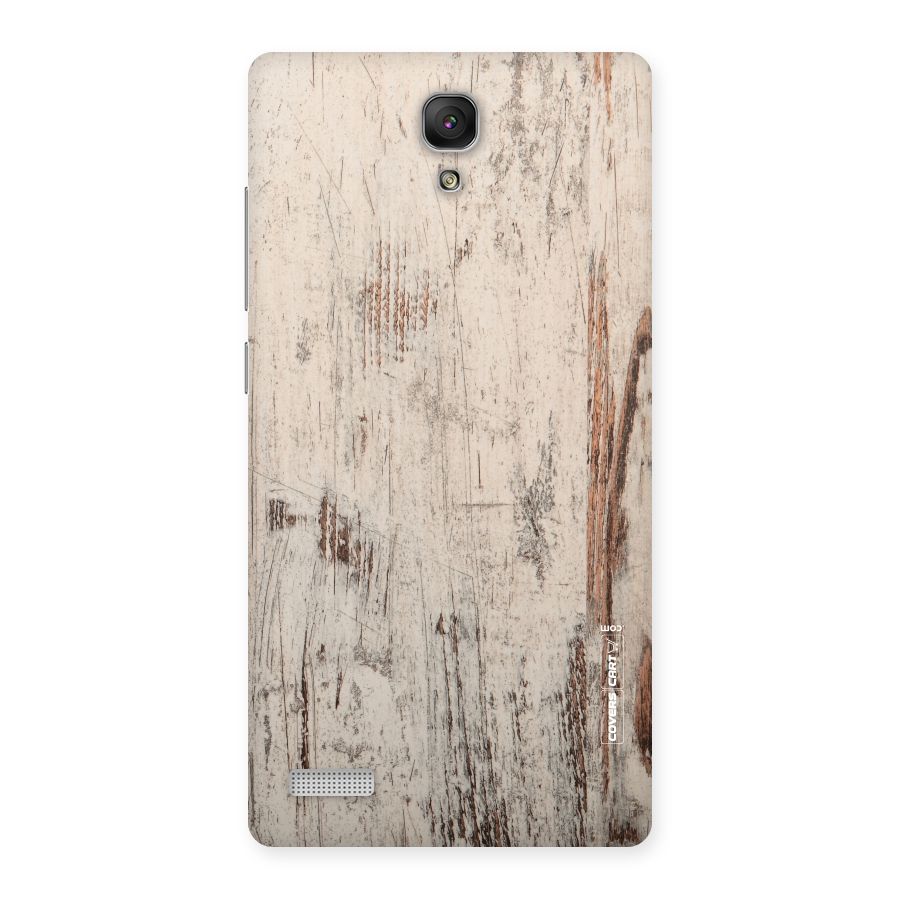 Rugged Wooden Texture Back Case for Redmi Note