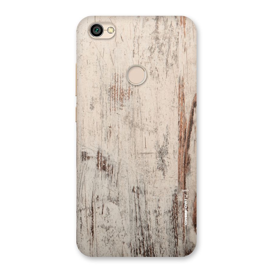 Rugged Wooden Texture Back Case for Redmi Y1 2017