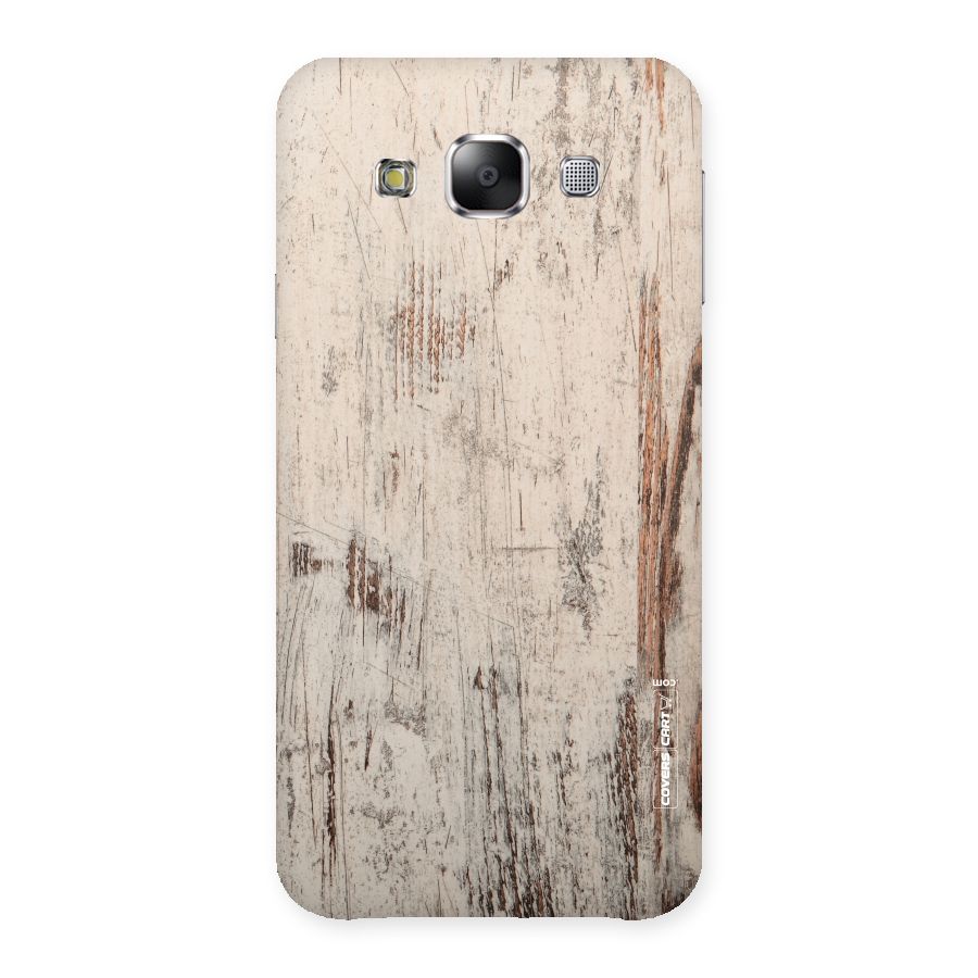 Rugged Wooden Texture Back Case for Samsung Galaxy E5