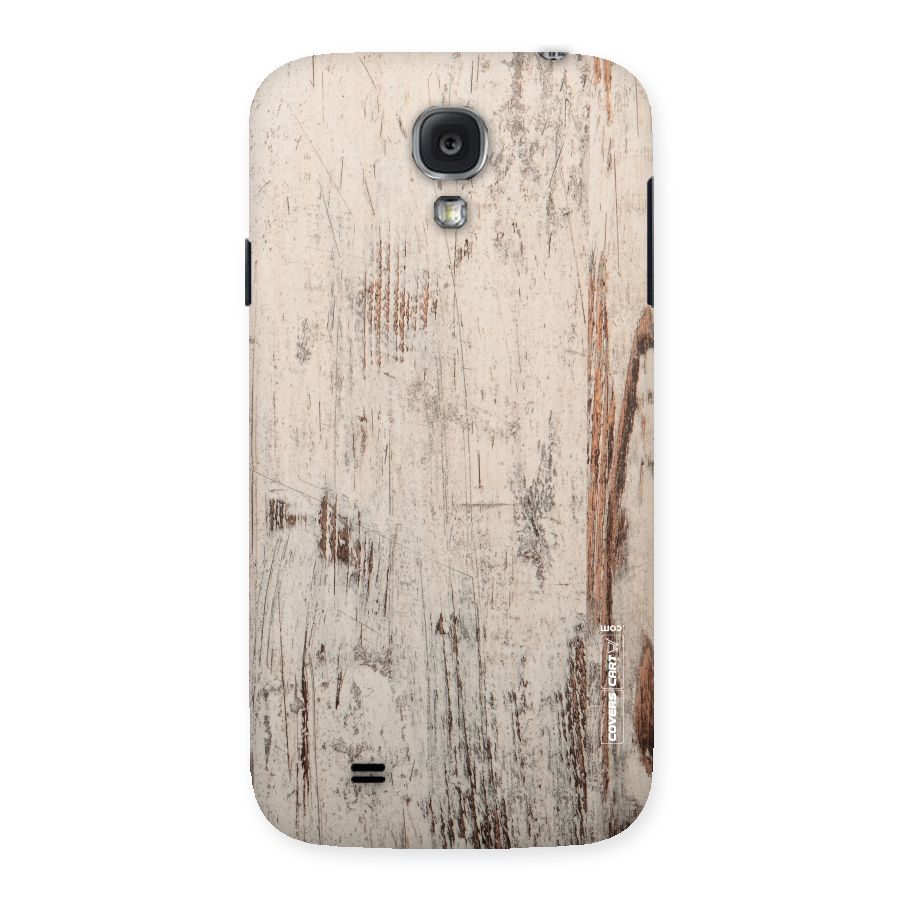 Rugged Wooden Texture Back Case for Samsung Galaxy S4
