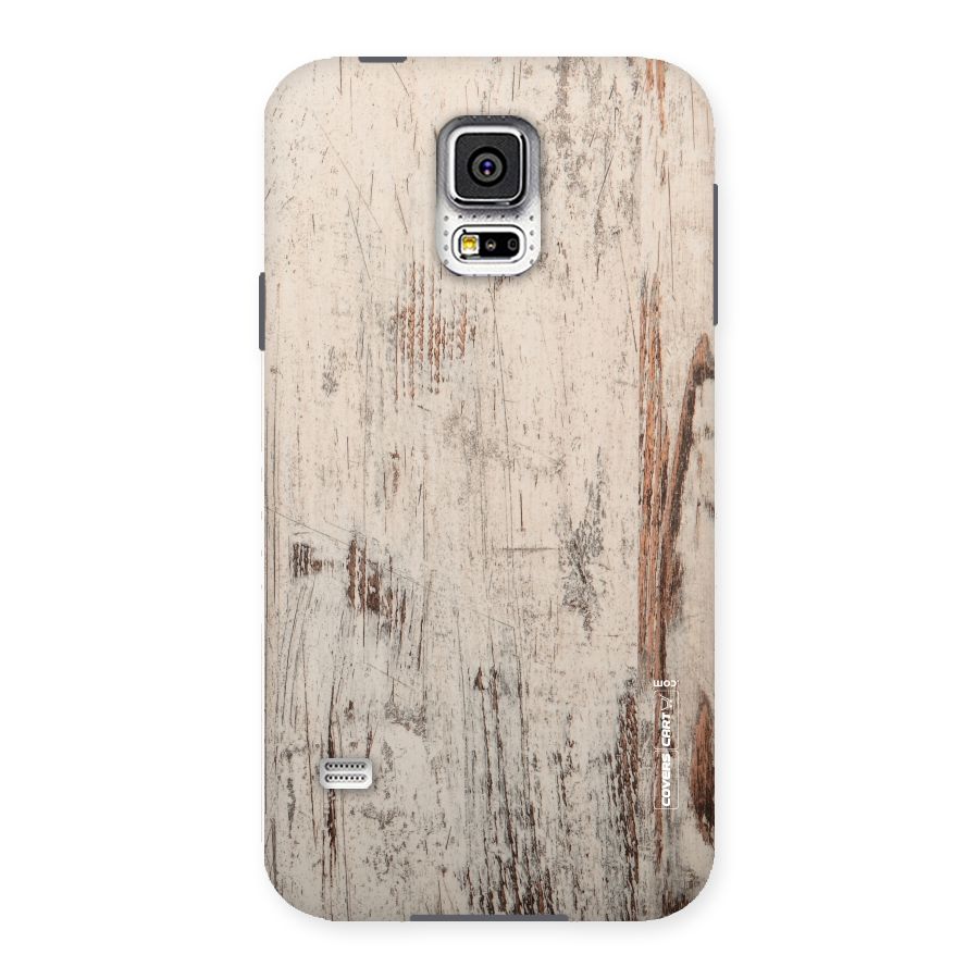 Rugged Wooden Texture Back Case for Samsung Galaxy S5