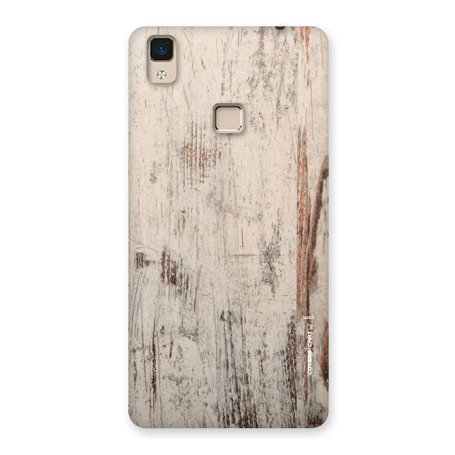 Rugged Wooden Texture Back Case for V3 Max