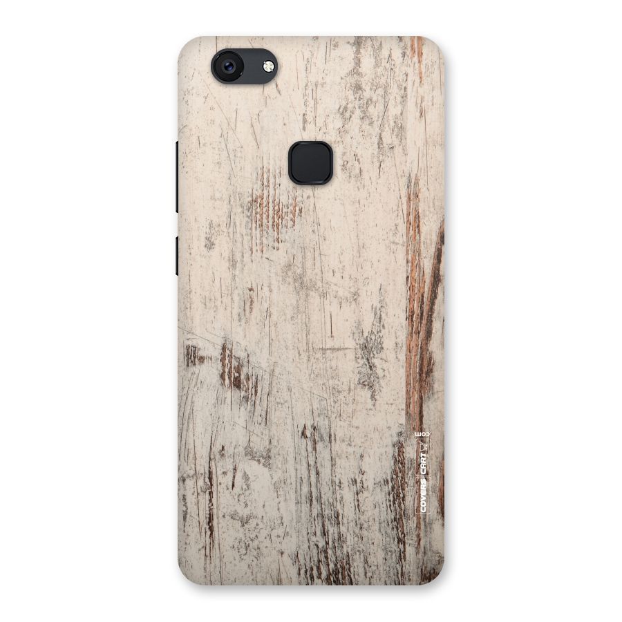 Rugged Wooden Texture Back Case for Vivo V7 Plus