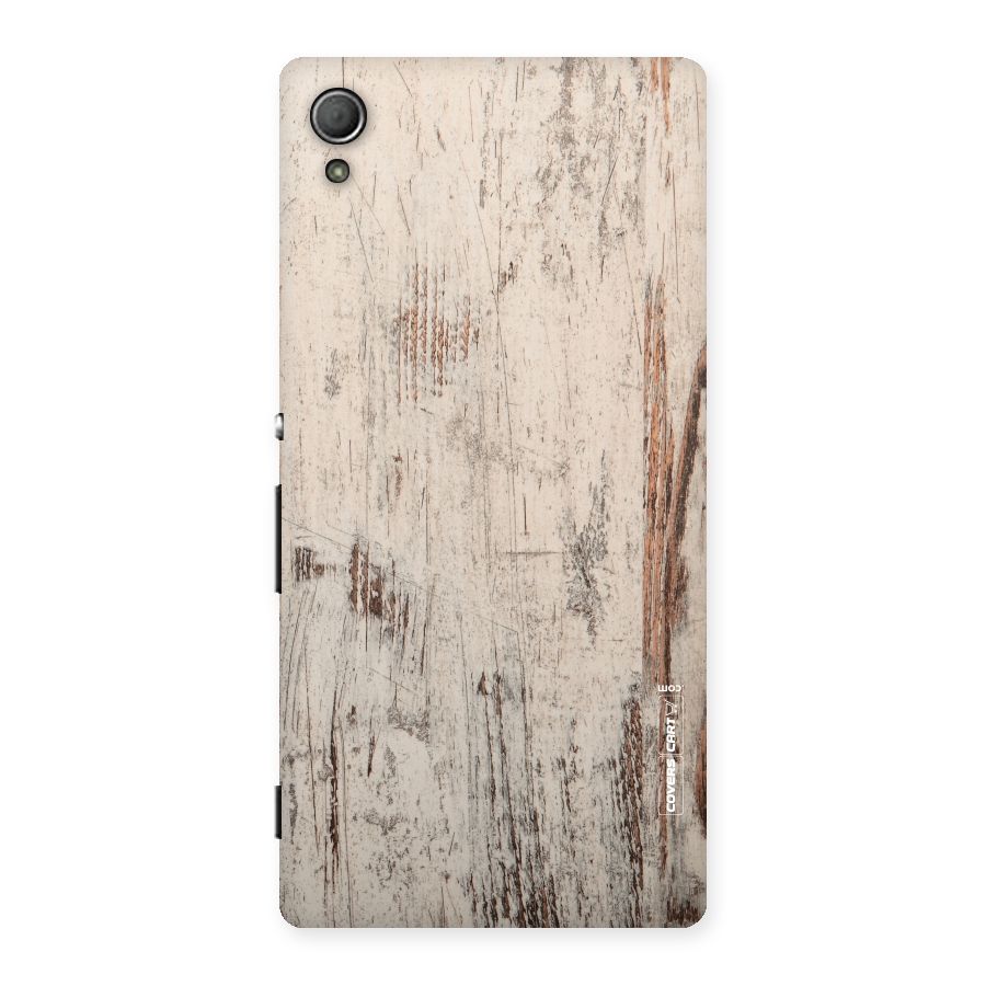 Rugged Wooden Texture Back Case for Xperia Z4