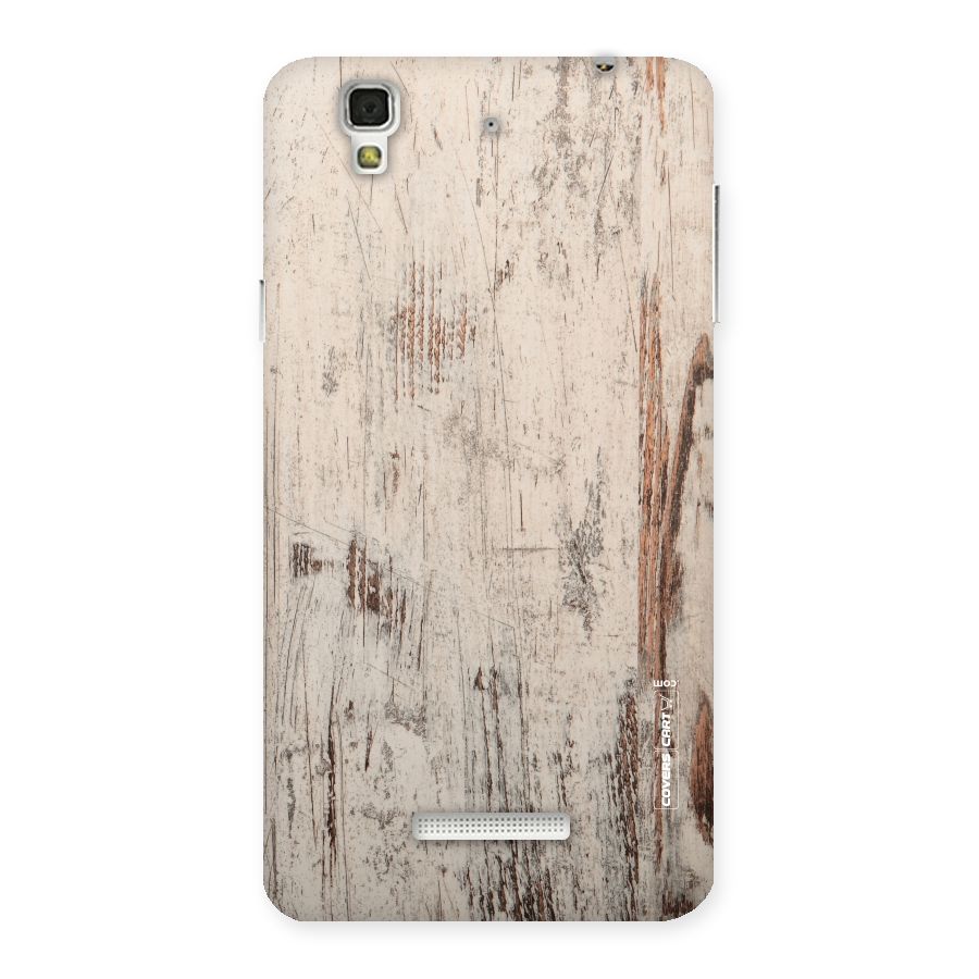 Rugged Wooden Texture Back Case for YU Yureka Plus