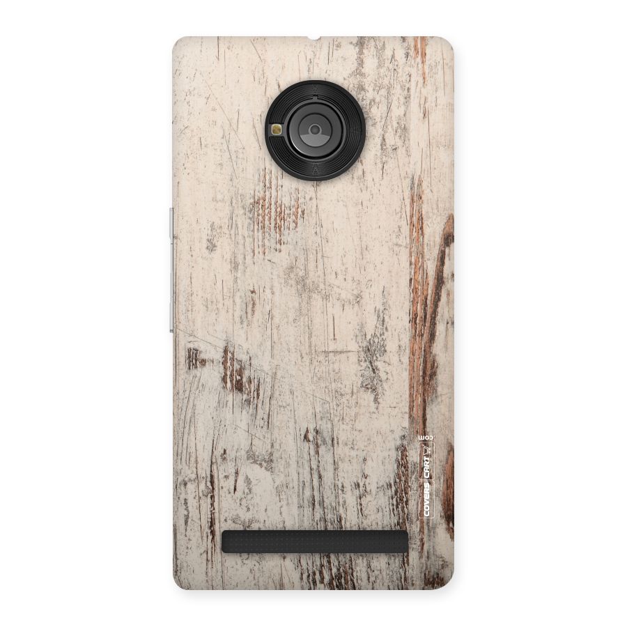 Rugged Wooden Texture Back Case for Yu Yuphoria