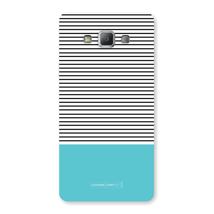 Deep Sky Blue Stripes Back Case for Samsung Galaxy A7