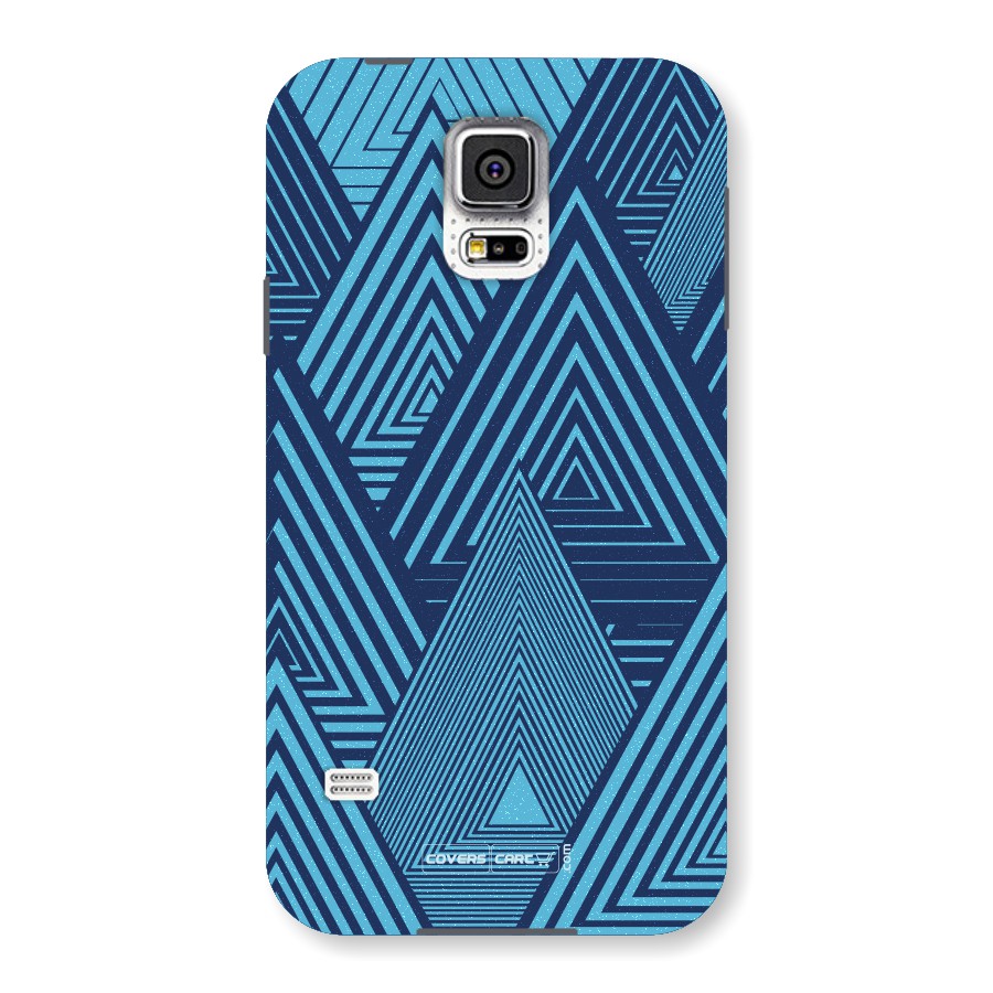 Geometric Blue Print Back Case for Samsung Galaxy S5