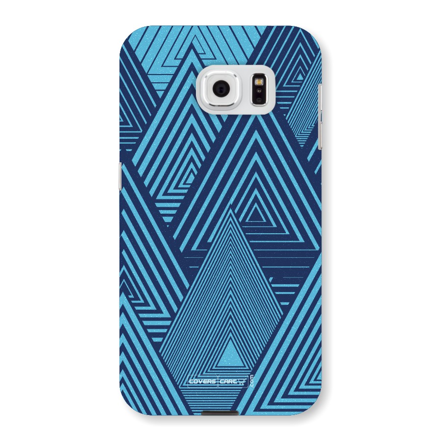 Geometric Blue Print Back Case for Samsung Galaxy S6