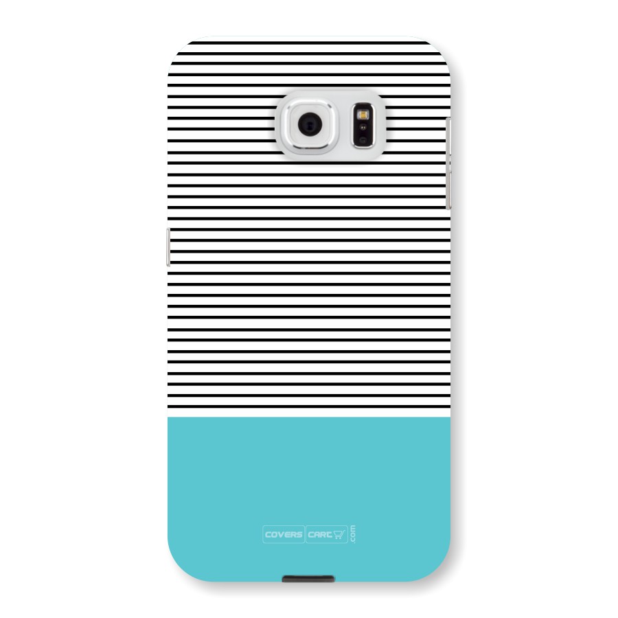 Deep Sky Blue Stripes Back Case for Samsung Galaxy S6