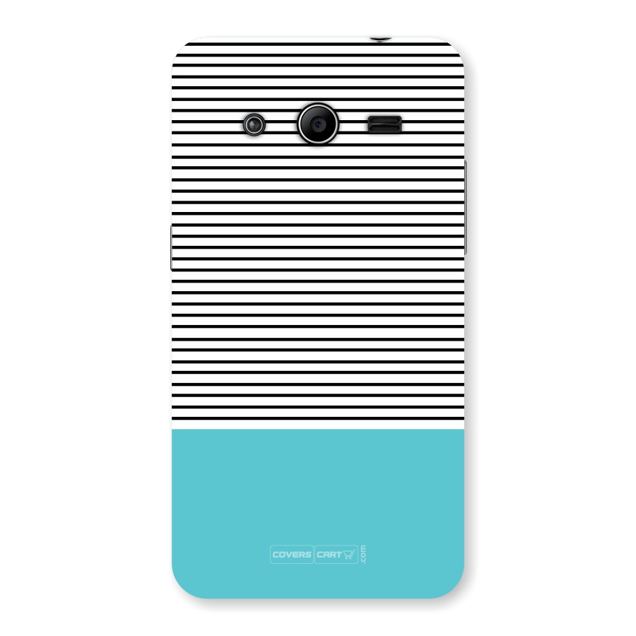 Deep Sky Blue Stripes Back Case for Samsung Galaxy Core 2