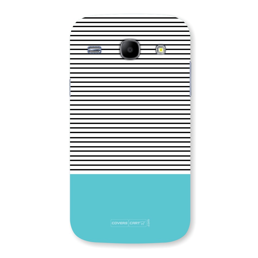 Deep Sky Blue Stripes Back Case for Samsung Galaxy Core