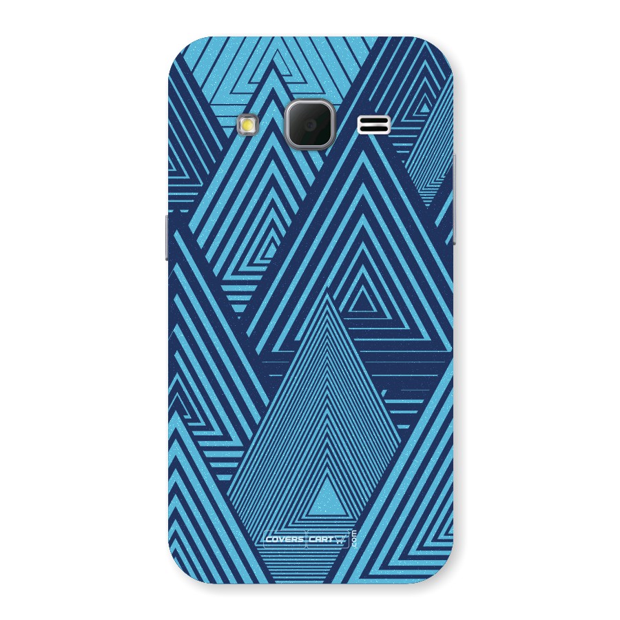 Geometric Blue Print Back Case for Samsung Galaxy Core Prime