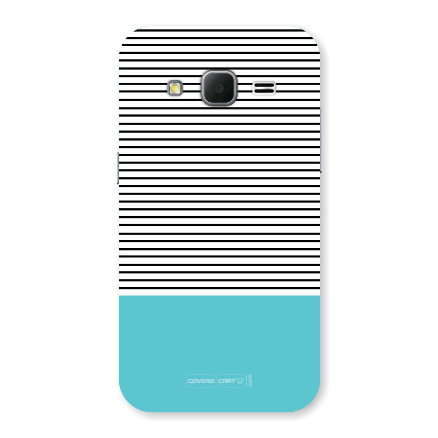 Deep Sky Blue Stripes Back Case for Samsung Galaxy core Prime