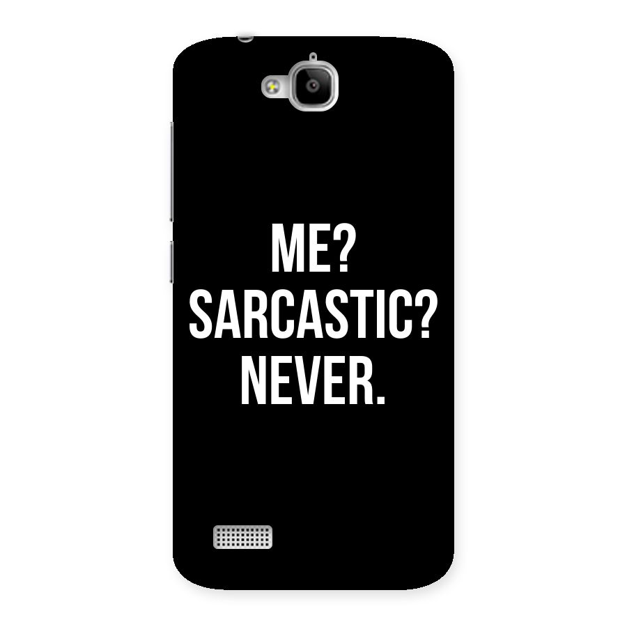 Sarcastic Quote Back Case for Honor Holly