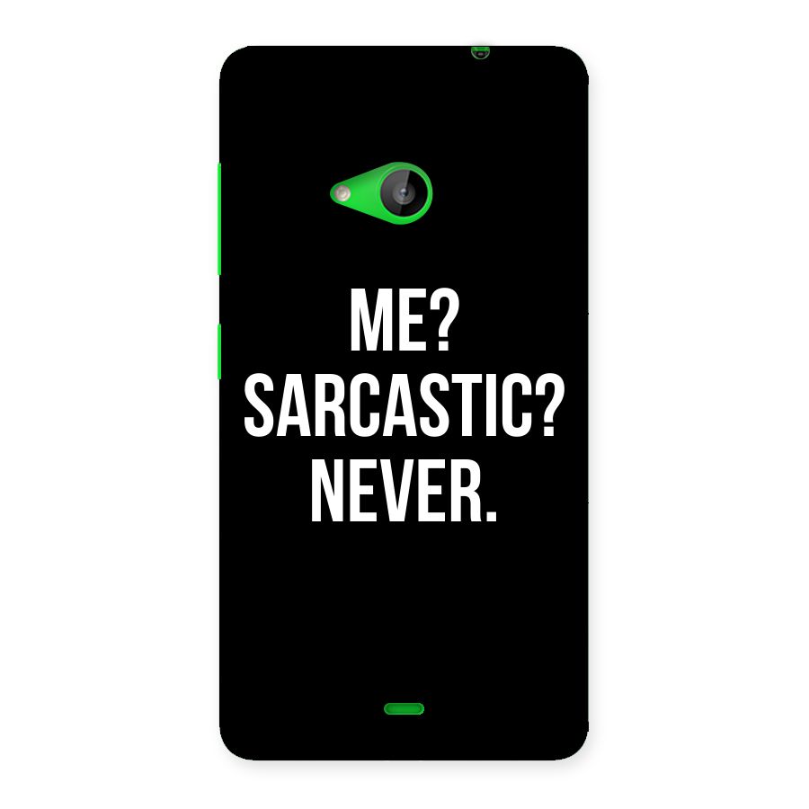 Sarcastic Quote Back Case for Lumia 535