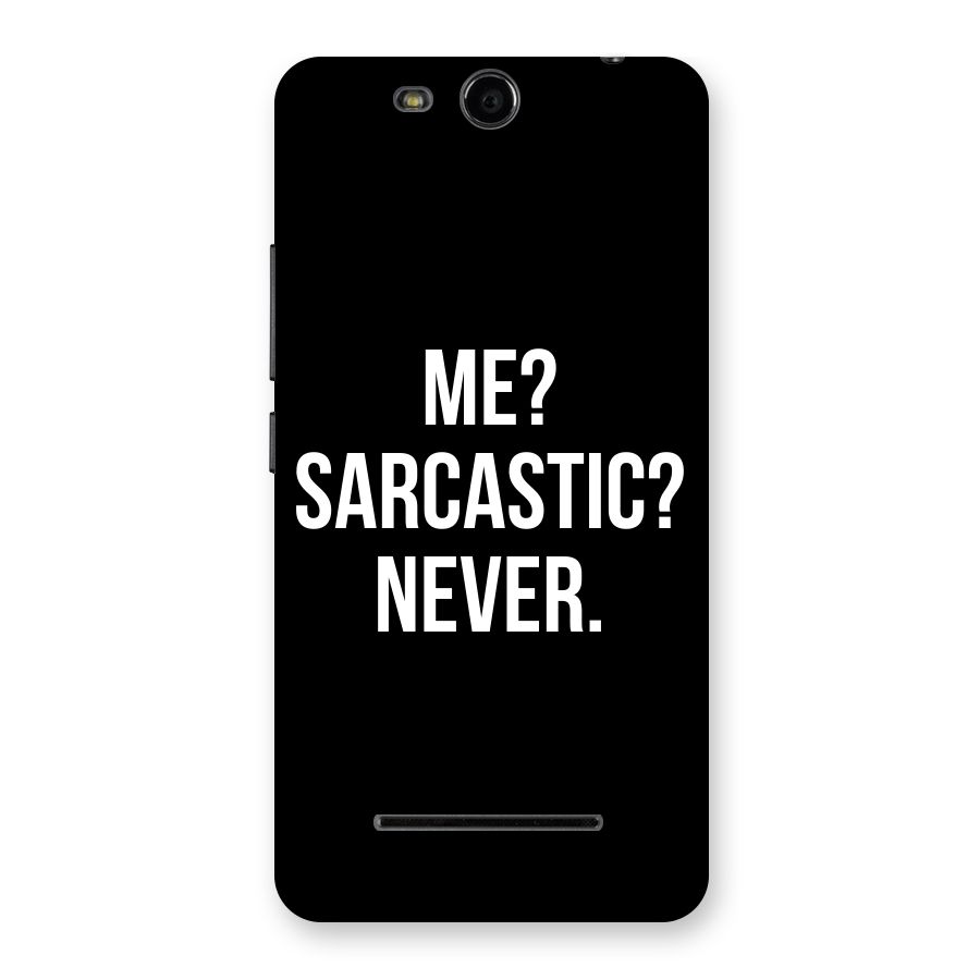 Sarcastic Quote Back Case for Micromax Canvas Juice 3 Q392