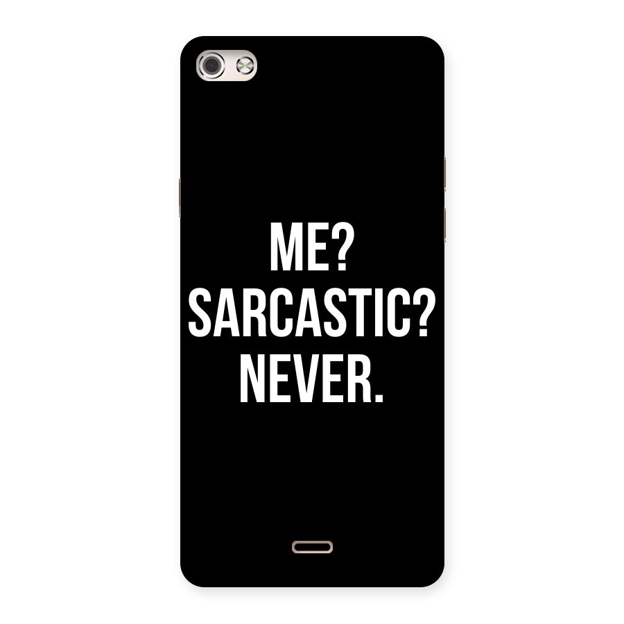 Sarcastic Quote Back Case for Micromax Canvas Silver 5