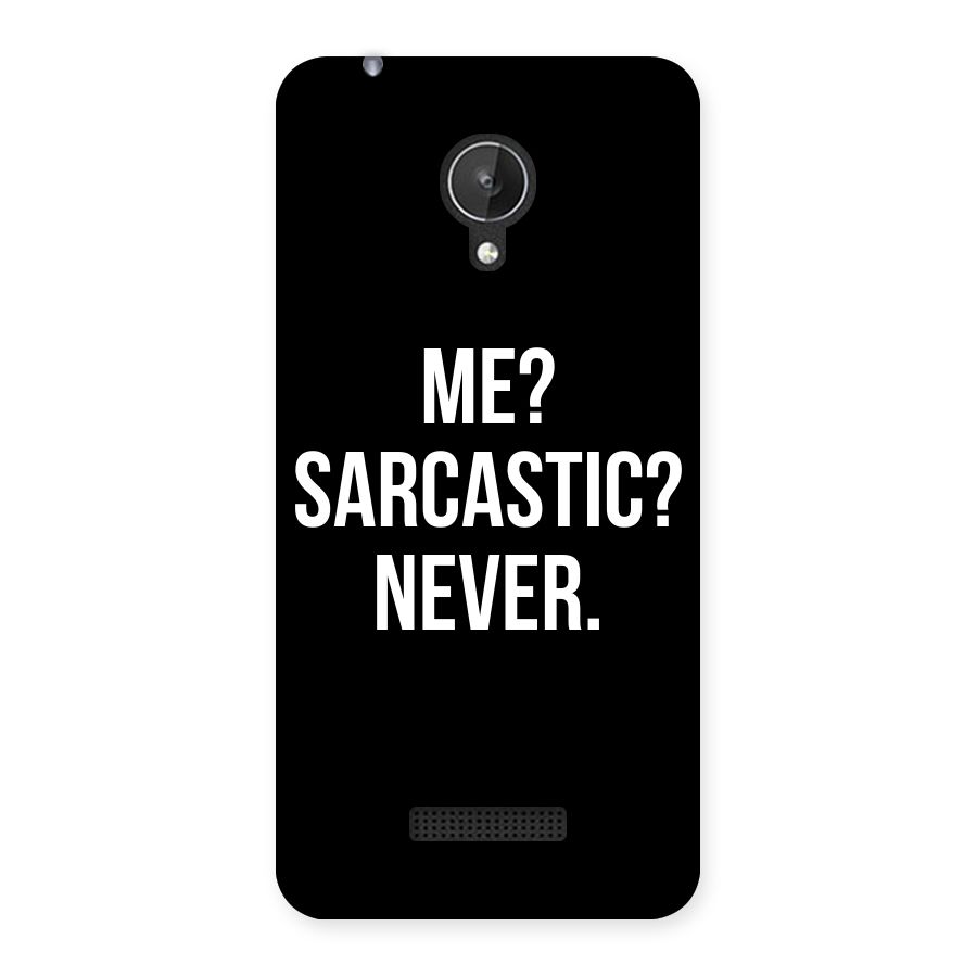 Sarcastic Quote Back Case for Micromax Canvas Spark Q380
