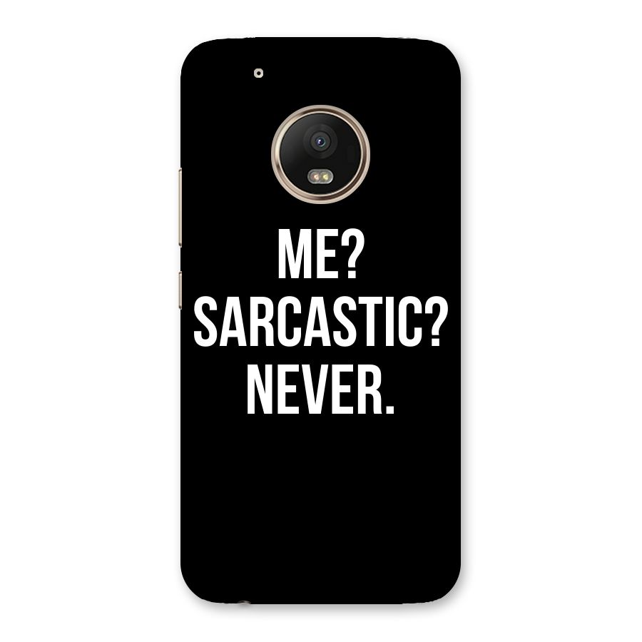 Sarcastic Quote Back Case for Moto G5 Plus