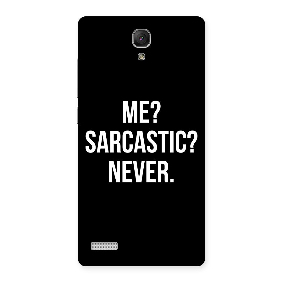 Sarcastic Quote Back Case for Redmi Note