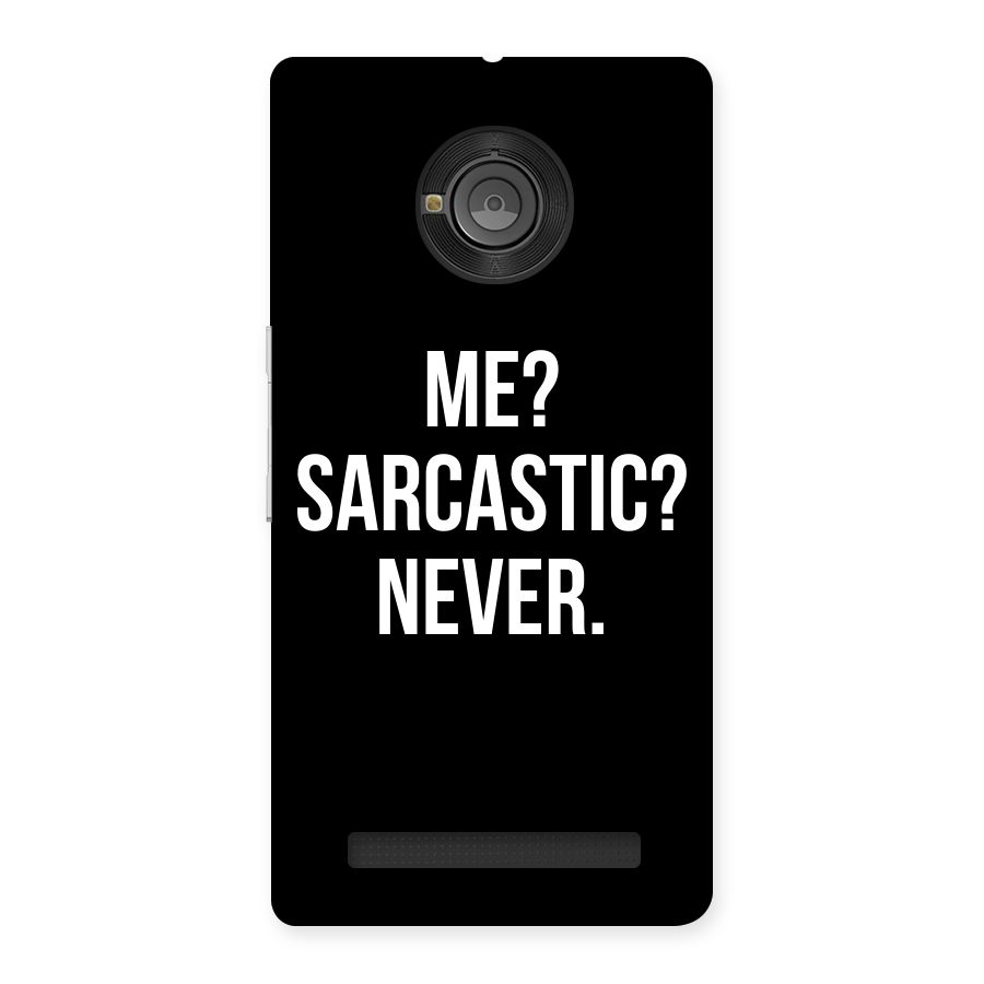 Sarcastic Quote Back Case for Yu Yunique