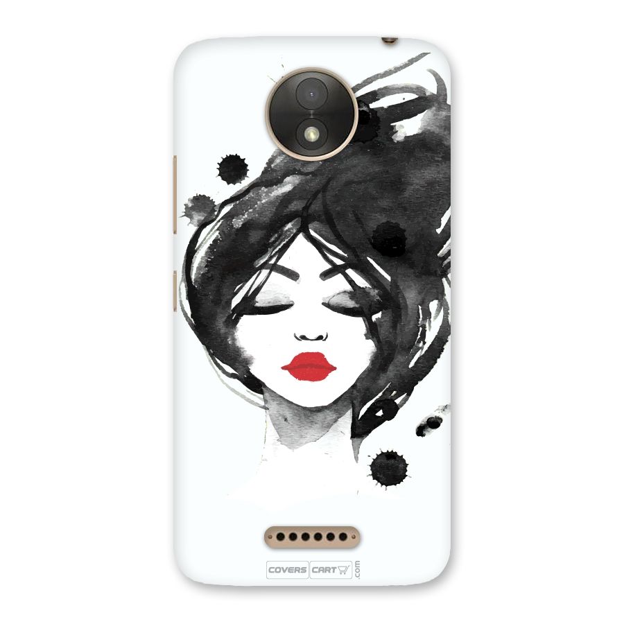 Sassy Girl Back Case for Moto C Plus