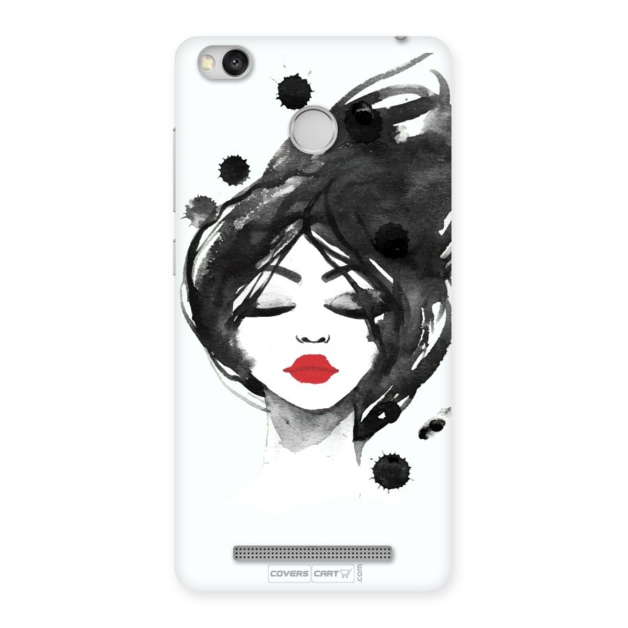 Sassy Girl Back Case for Redmi 3S Prime