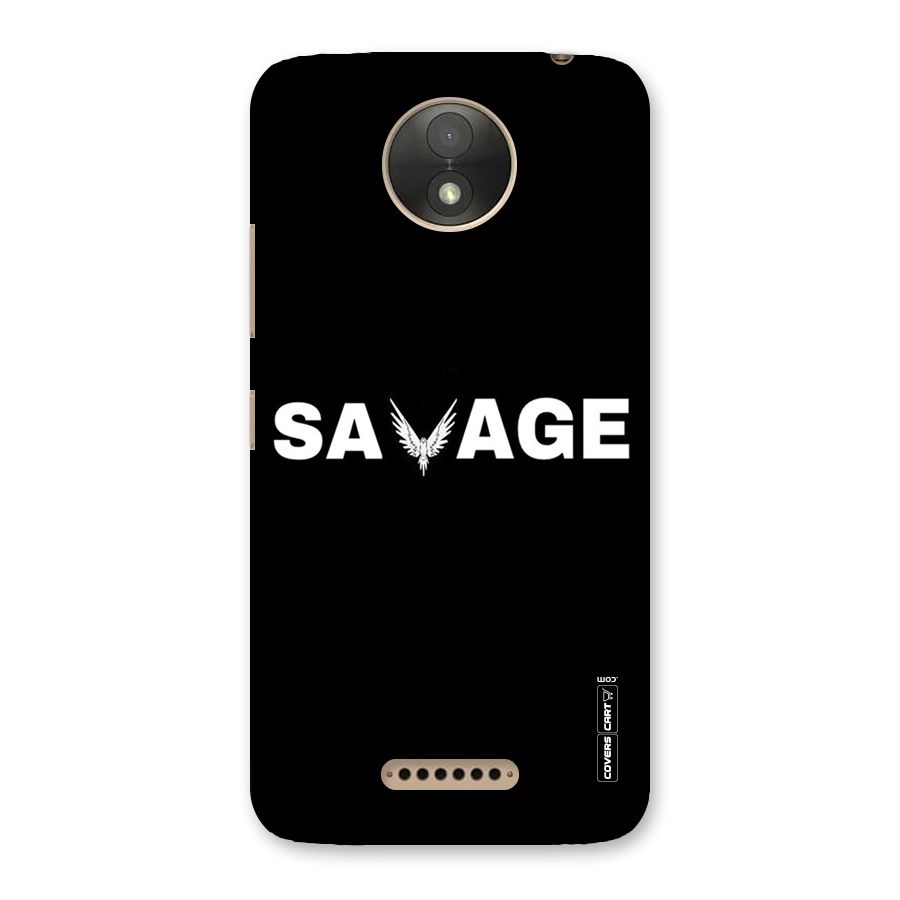Savage Back Case for Moto C Plus