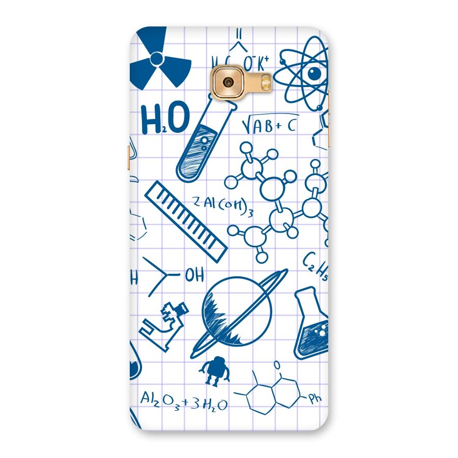 Science Notebook Back Case for Galaxy C9 Pro