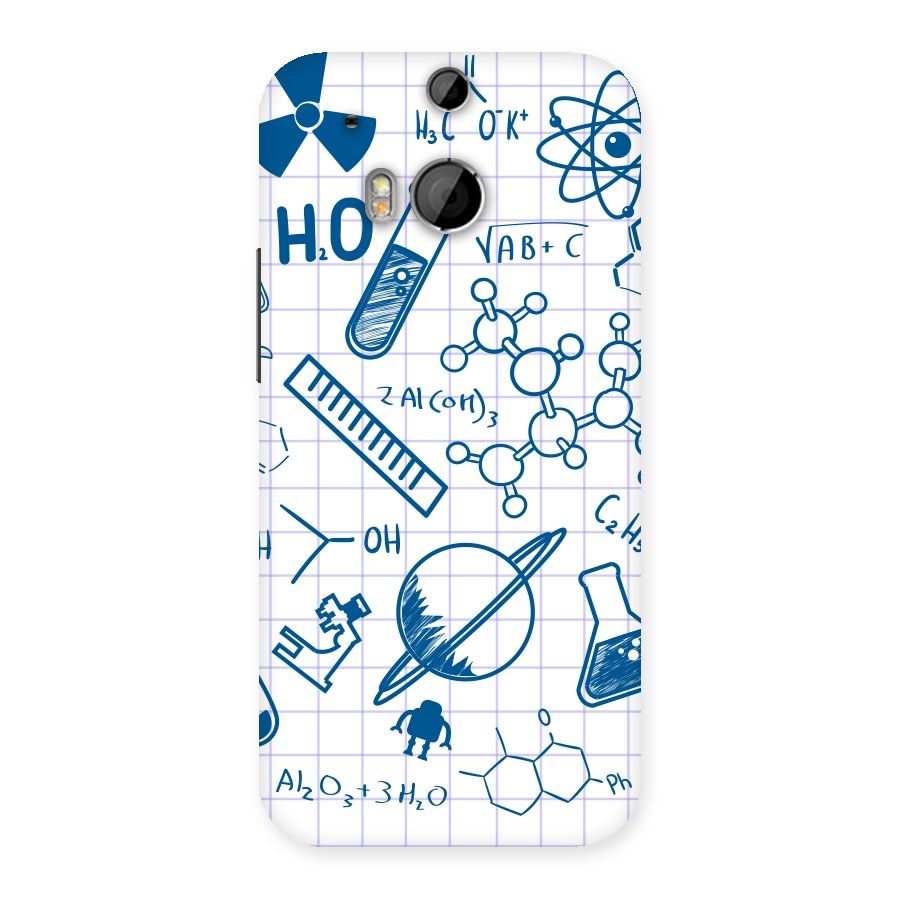 Science Notebook Back Case for HTC One M8