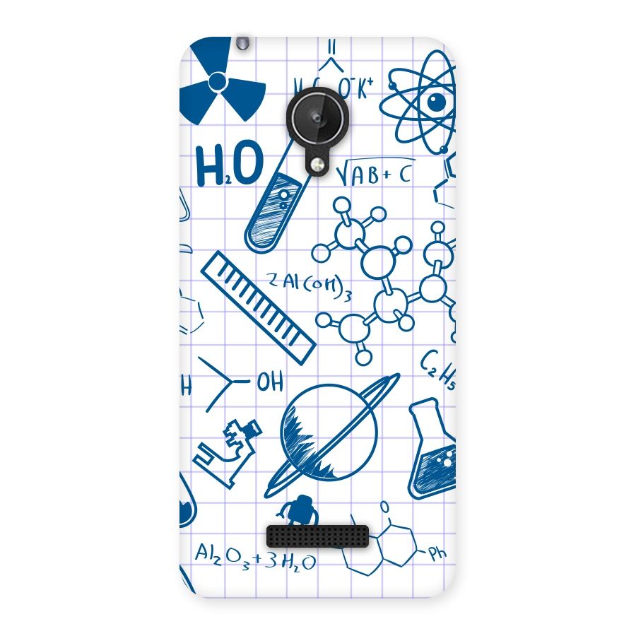 Science Notebook Back Case for Micromax Canvas Spark Q380