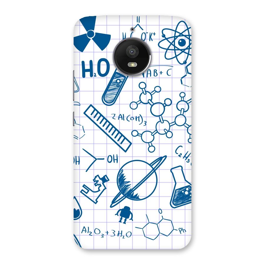 Science Notebook Back Case for Moto E4 Plus