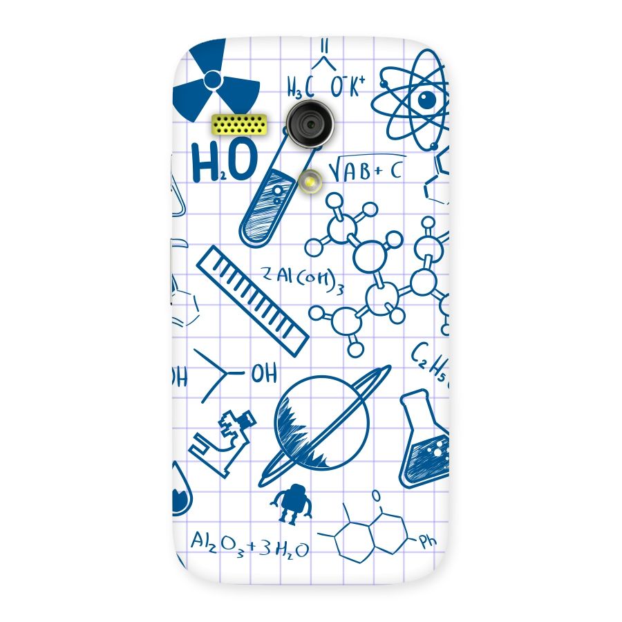 Science Notebook Back Case for Moto G