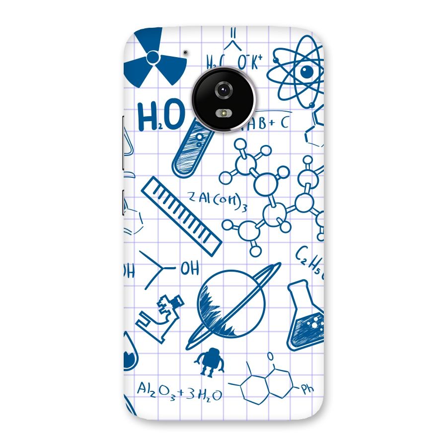 Science Notebook Back Case for Moto G5