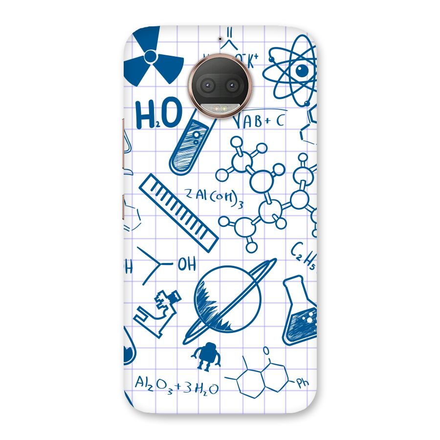 Science Notebook Back Case for Moto G5s Plus