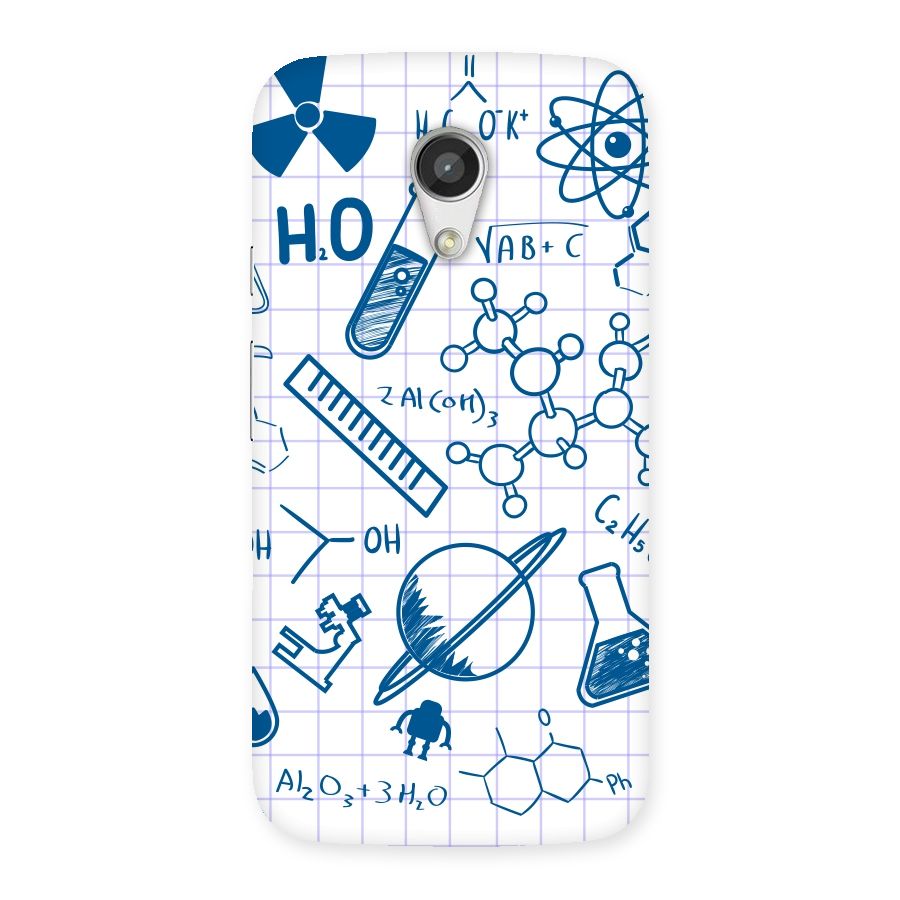 Science Notebook Back Case for Moto G 2nd Gen