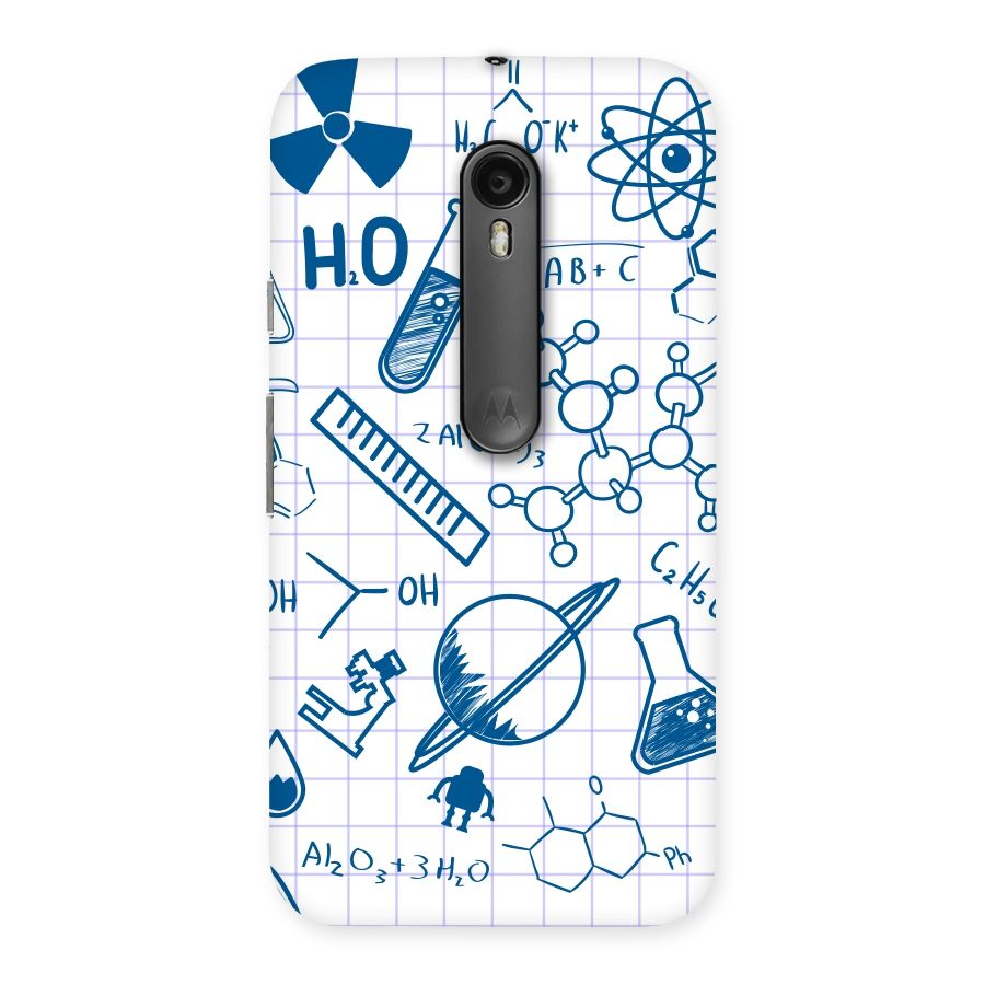 Science Notebook Back Case for Moto G Turbo