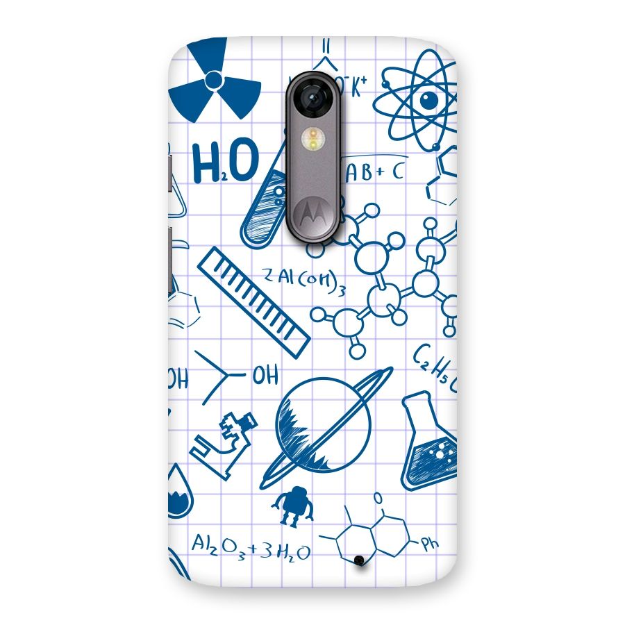 Science Notebook Back Case for Moto X Force
