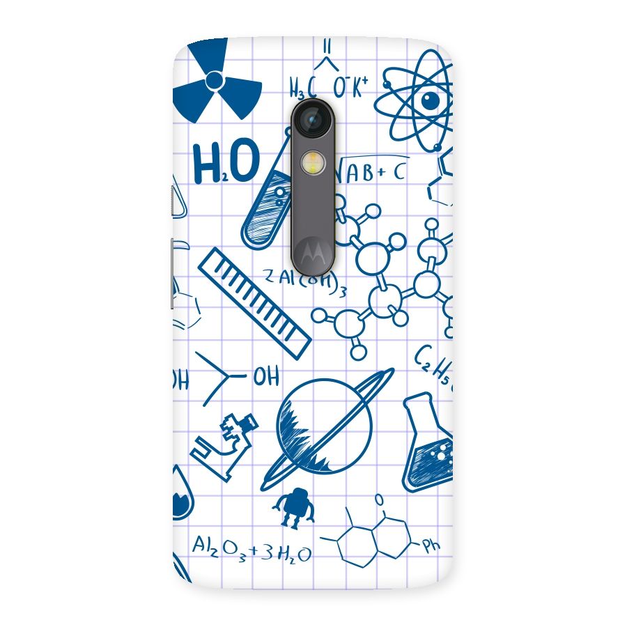 Science Notebook Back Case for Moto X Play