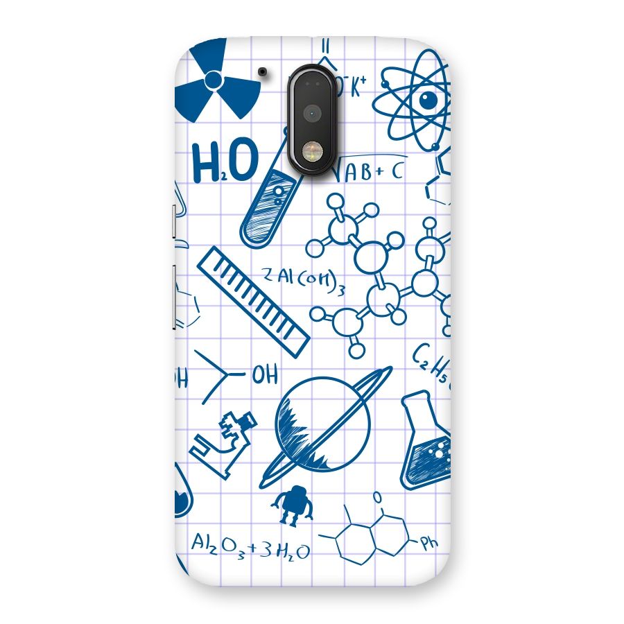 Science Notebook Back Case for Motorola Moto G4