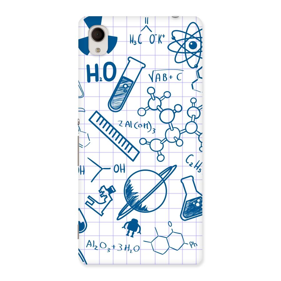 Science Notebook Back Case for Sony Xperia M4