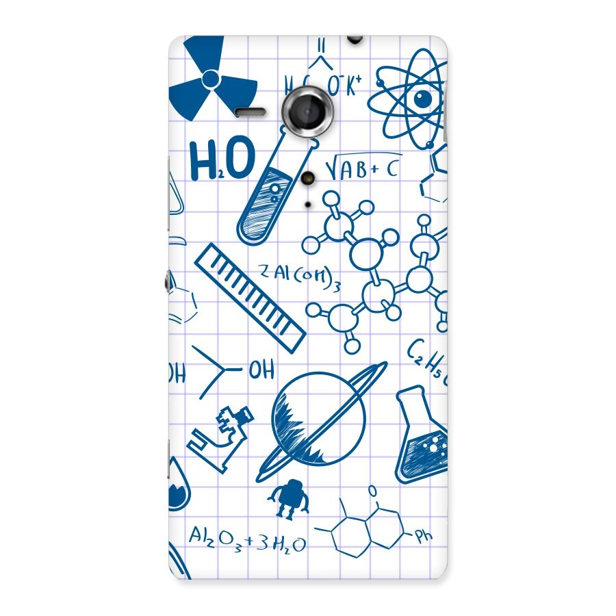 Science Notebook Back Case for Sony Xperia SP