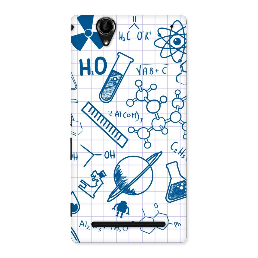 Science Notebook Back Case for Sony Xperia T2