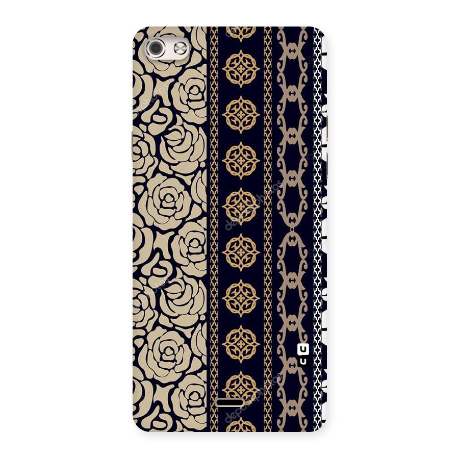 Seamless Pattern Back Case for Micromax Canvas Silver 5