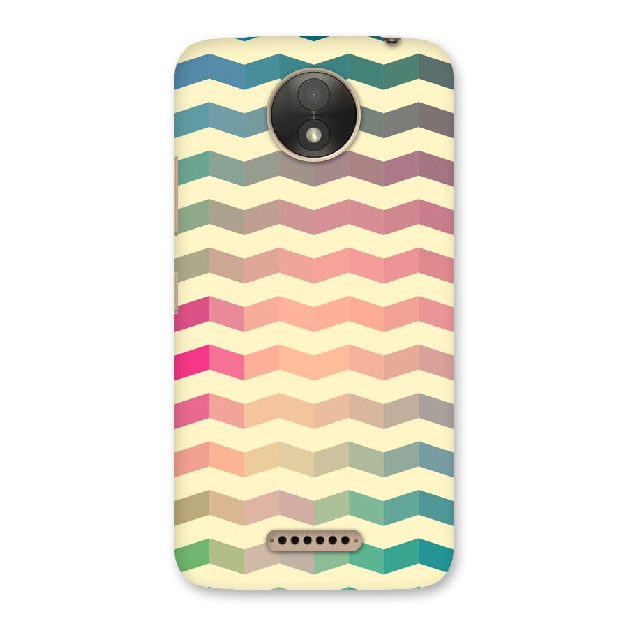Seamless ZigZag Design Back Case for Moto C Plus