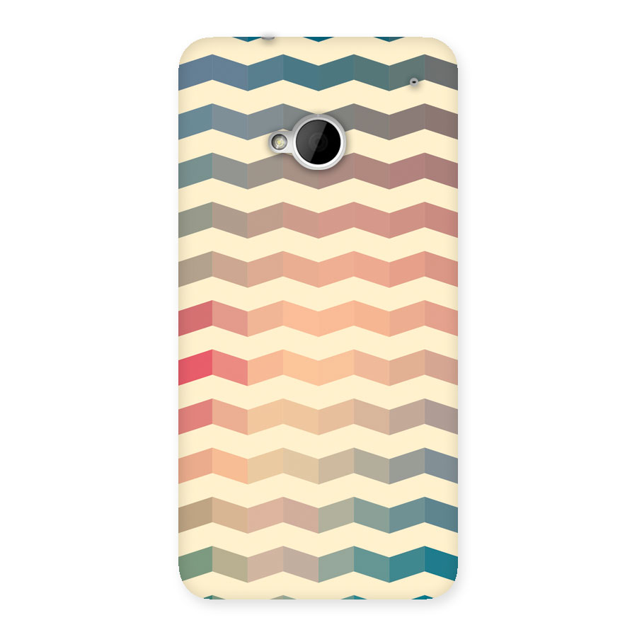 Seamless ZigZag Design Back Case for HTC One M7