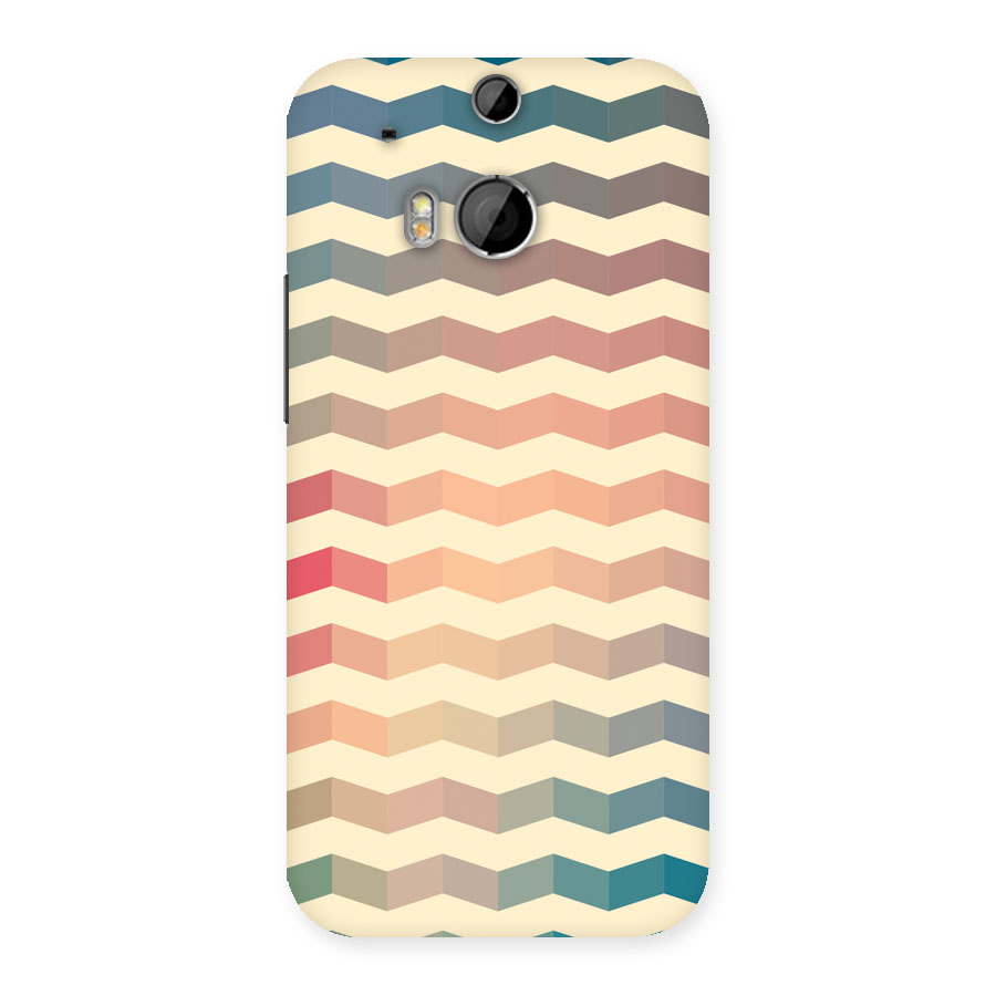 Seamless ZigZag Design Back Case for HTC One M8
