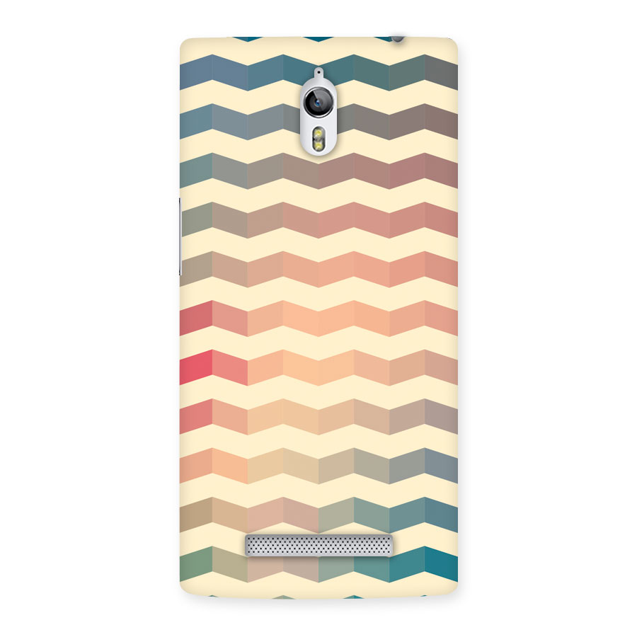 Seamless ZigZag Design Back Case for Oppo Find 7